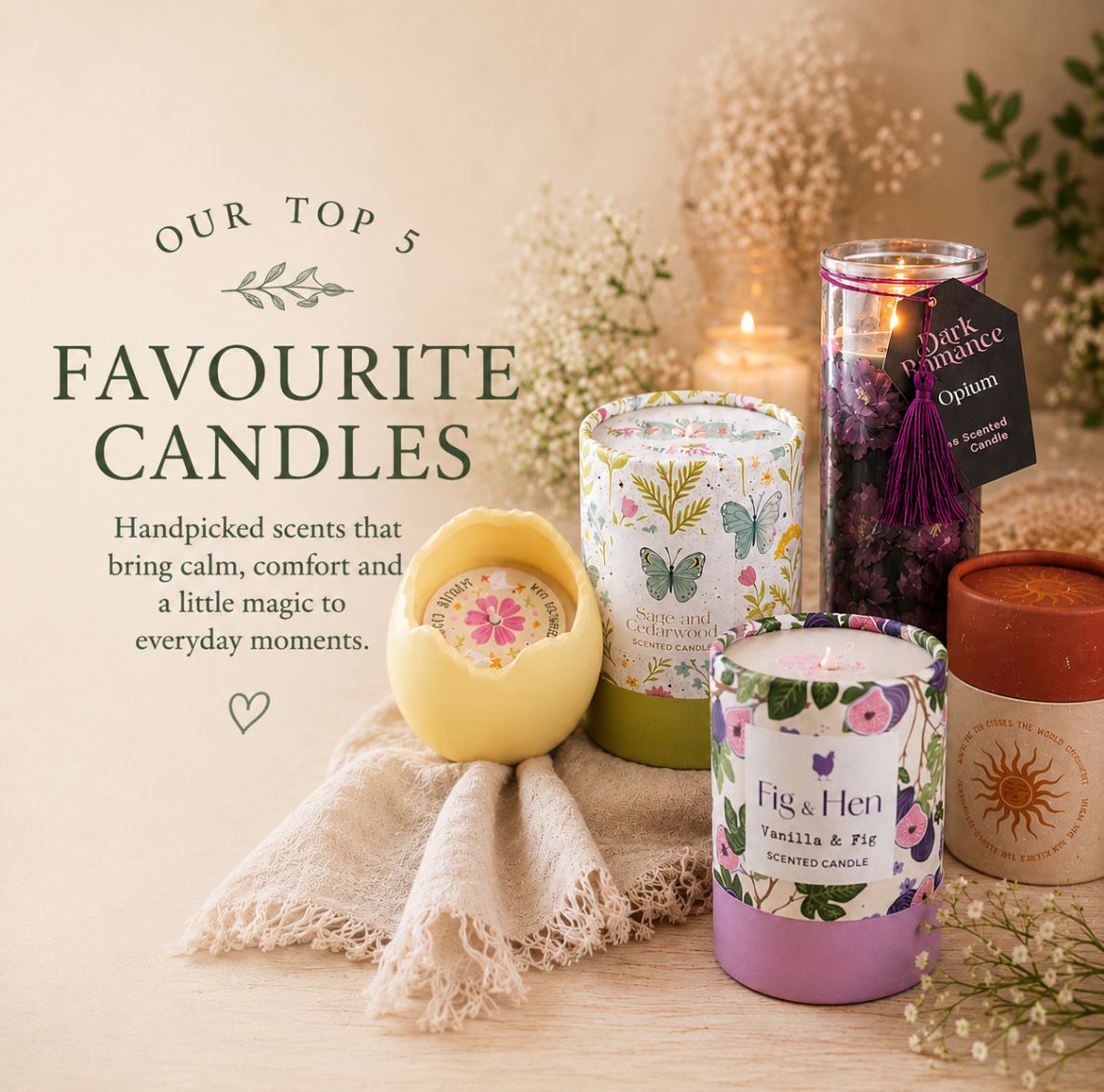Duo Vela Top 5 Favourite Candles
