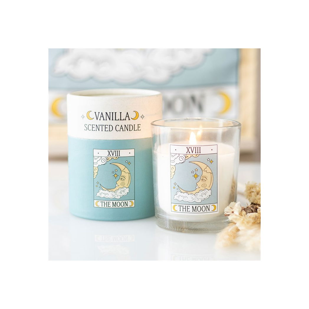The Moon Vintage Tarot Vanilla Candle